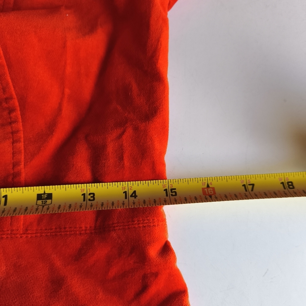 Talbots Cotton Velvet 3-Button Blazer sz 4 Burnt Orange Fall Preppy Academia - Picture 8 of 9